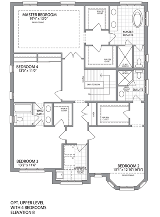 HILLCREST Upper Level Elev B